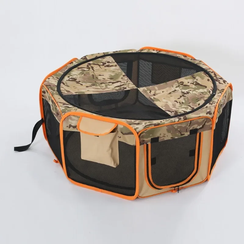 New camouflage color scheme Oxford cloth eight pieces pet fence small animals dog cat outdoor dog tent