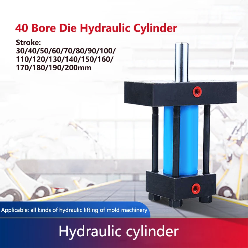 

40mm Bore Die Hydraulic Cylinder 30-200mm Stroke Hydraulic Oil Cylinder High Temperature Resistant Die-casting Cylinder ZG1/4