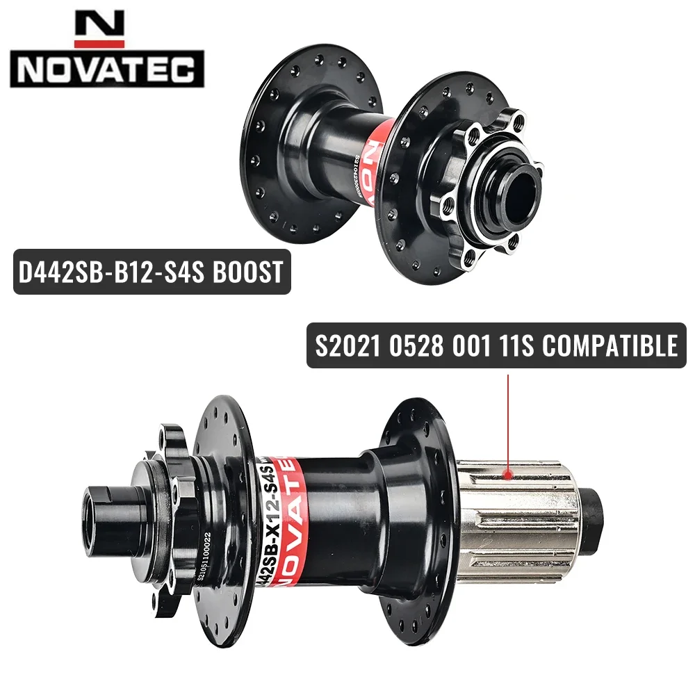 Novatec BOOST Hub D442 D041 Bearing MTB MS hubs 142*12 148*12 Mountain Bike Bicycle Hub THRU 15/12MM 32H For 8/9/10/11/12 speed