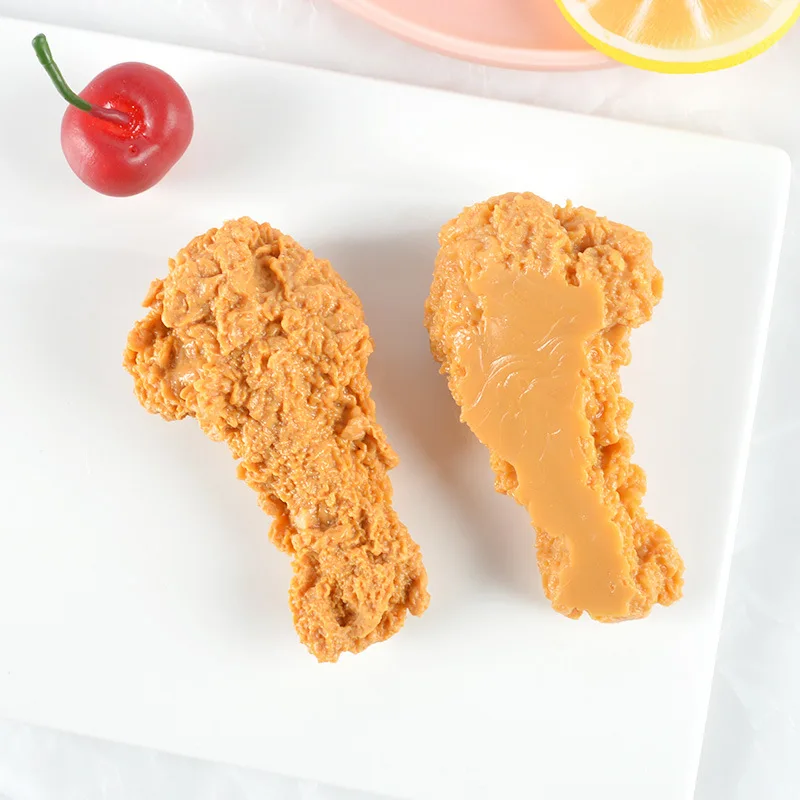 Simulated PVC Three-dimensional Fried Chicken Legs Food Toy Model DIY Creative Refrigerator Sticker Material