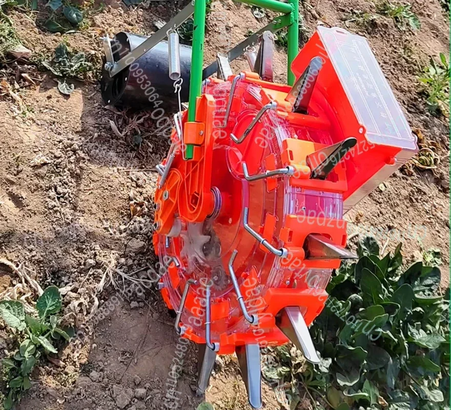 بذارة دفع يدوية للذرة والفول السوداني وفول الصويا وأرز القمح وبذور اللفت متعددة الوظائف آلة زراعية صغيرة عند الطلب 2024 جديد #5
