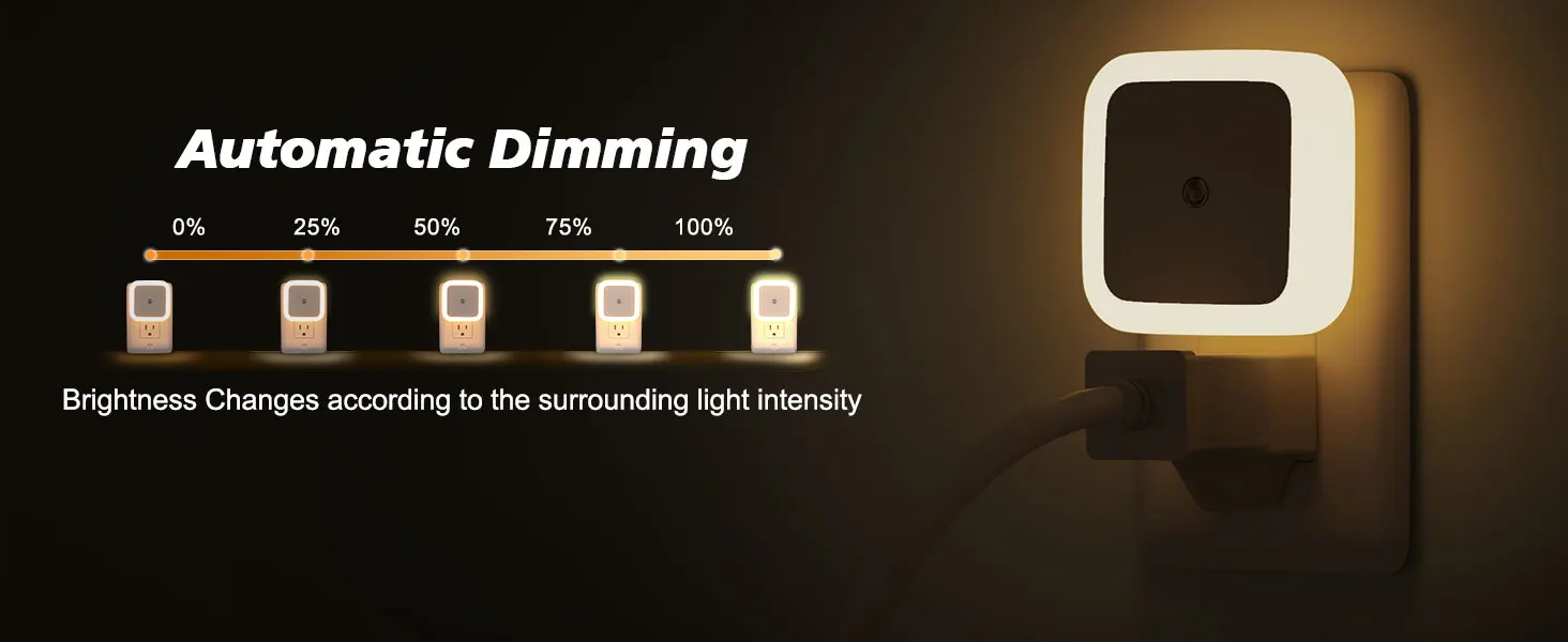 Sensor Mushroom Night Light with LED Warm White Glow,US/EU Plug Wall Socket Bedside Lamp,Dimmable Home Decor for Bedroom Kids