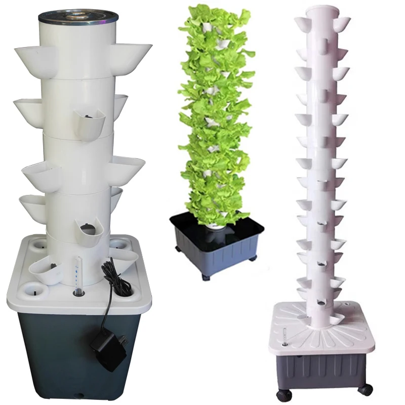 

DIY Balcony Hydroponic Growing System Detachable PP Colonization Cups Home Garden Farm Greenhouse Vertical Tower Planters