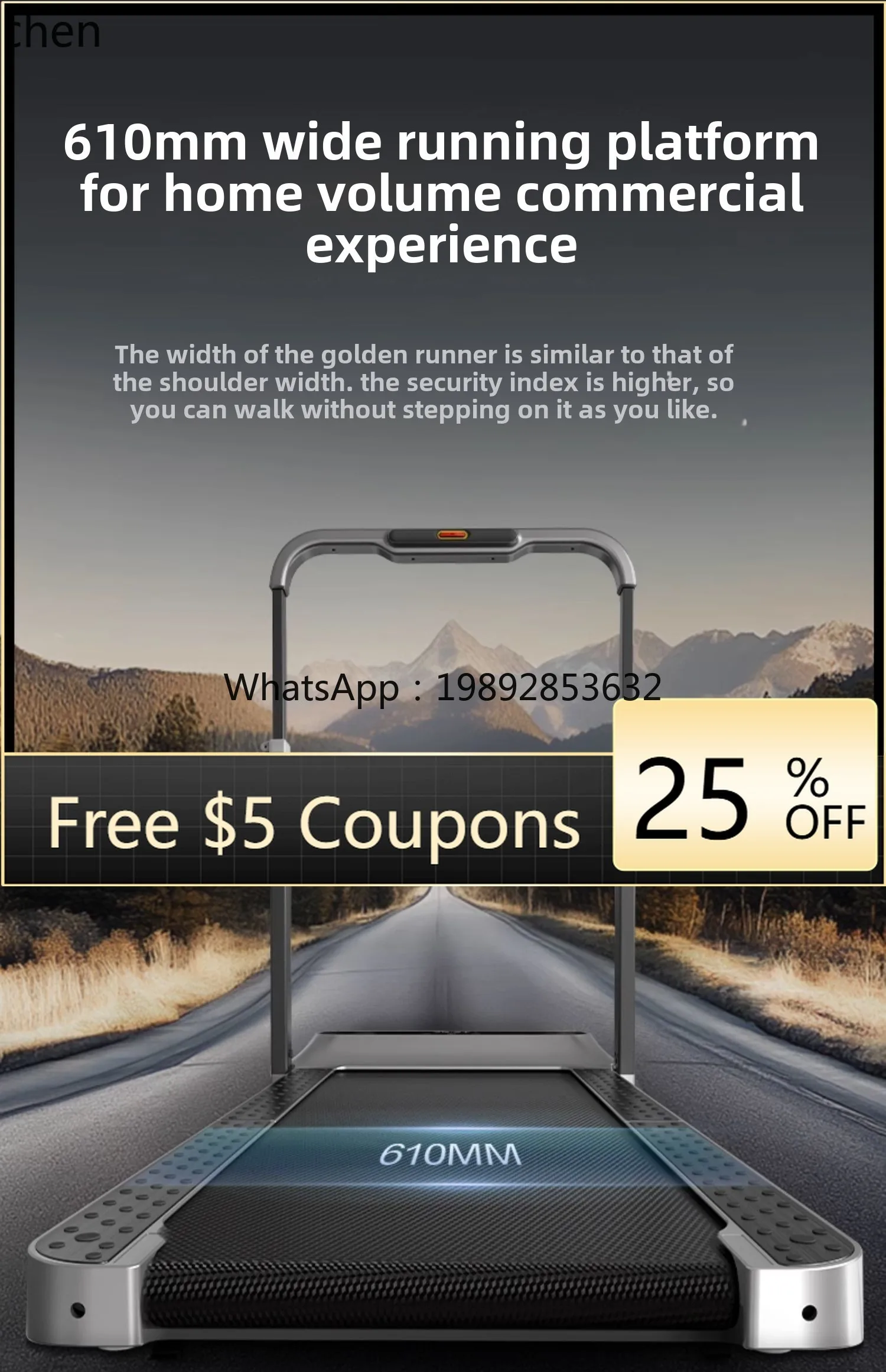 

Беговая дорожка D23, складная, для дома, компактная, новая, многофункциональная, мини-тренажер для фитнеса