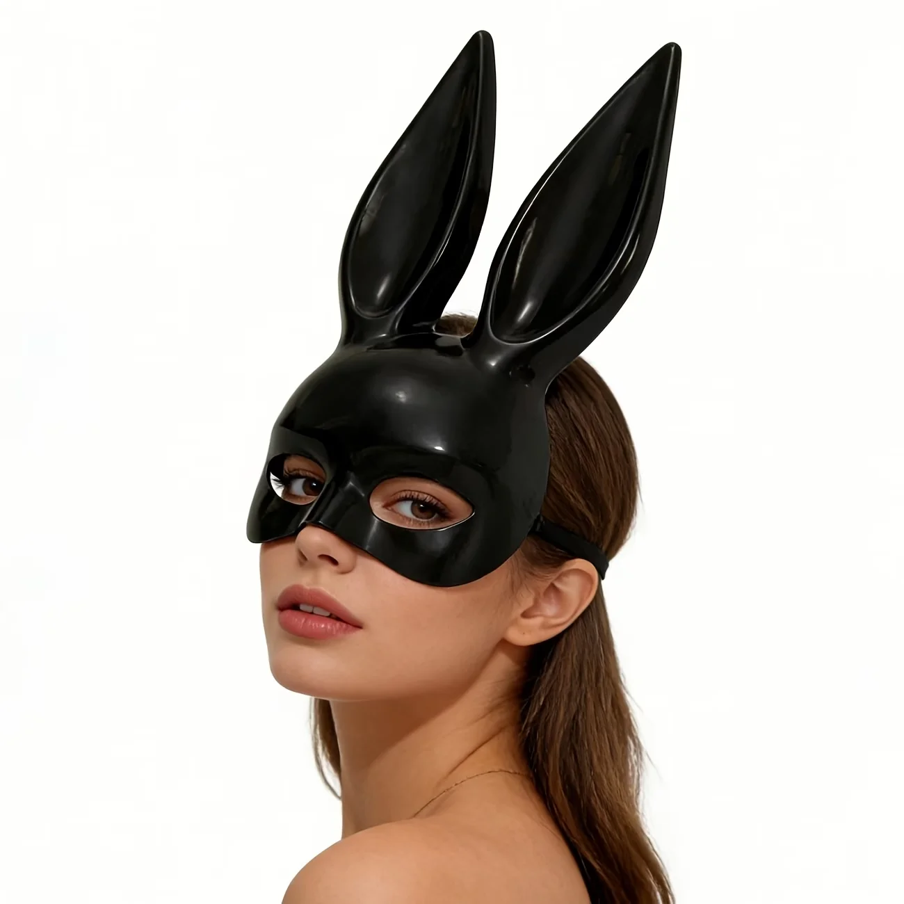 1pc/Bunny Mask Masquerade Party Bunny Ear Mask Bunny Girl Mask Halloween Bunny Dance Party image 3