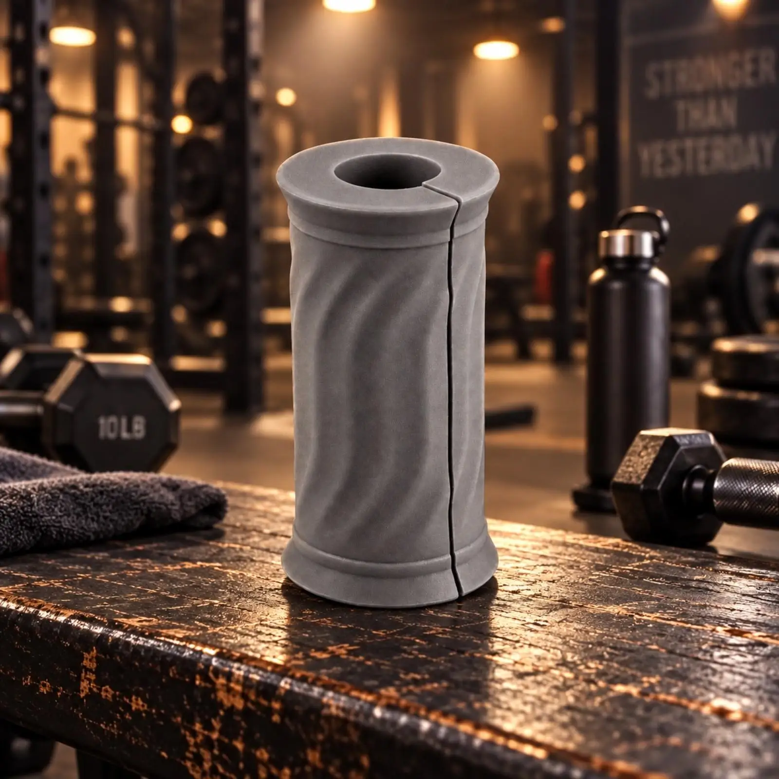 Flexible Silicone Dumbbell Handle Grip for Weight Rods Fitness Hand Support Cushion for Gym and Home Use