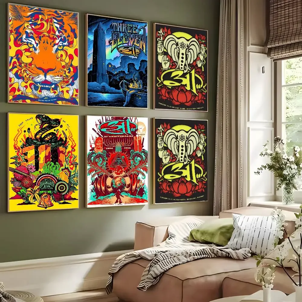 T-Three E-elevenS Band 311 Fashion Poster Art Canvas Prints Painting Wall Art Pictures for Living Room Decoration