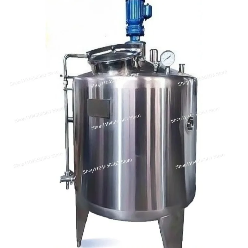 Stainless Steel Liquid Electric Heating Stirring Tank Hot & Cold Cylinder for Daily Chemical Food Emulsifying
