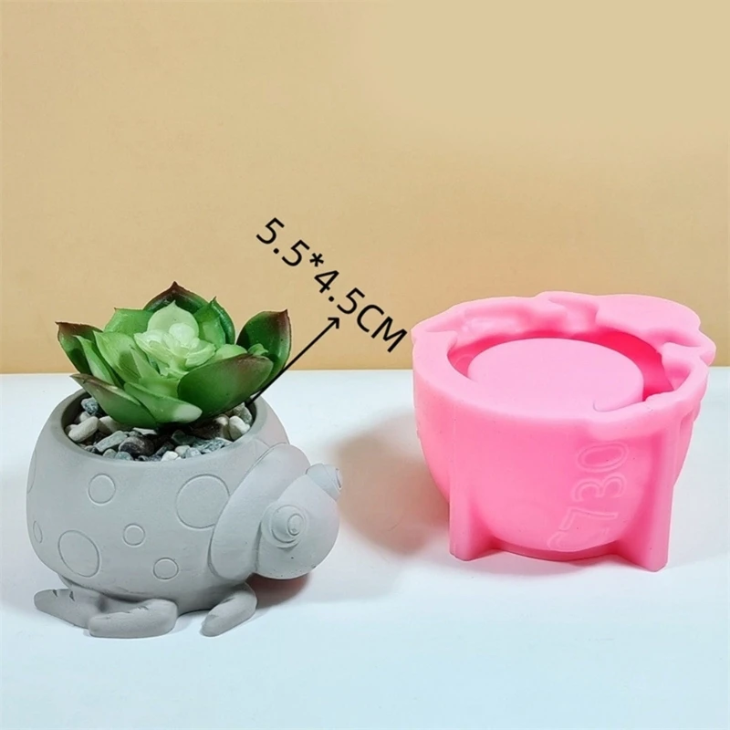 Versatile Lovely Turtles Silicone Mould Tool for Fashion Enthusiasts Create Personalize Flower Pots and Desk Organizers N2UE