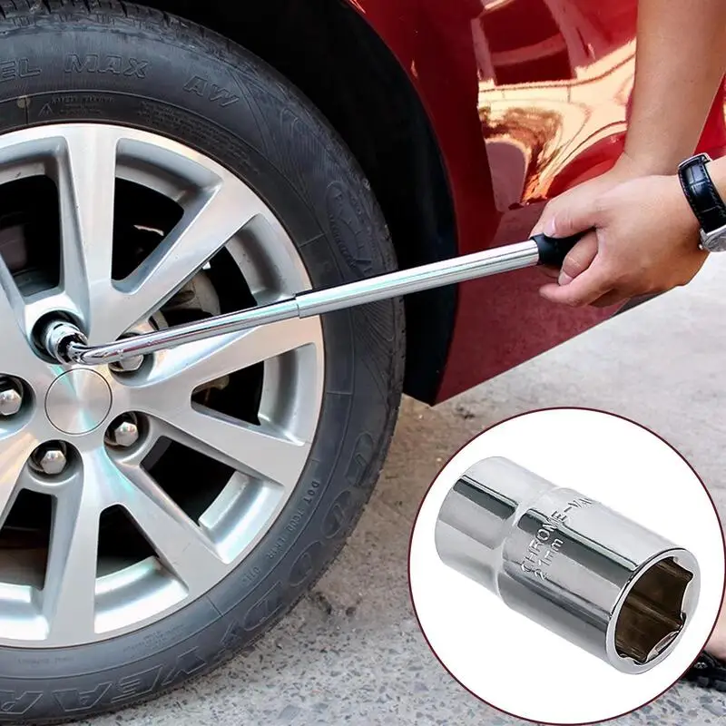 Socket Tool Steel Auto Repairing Accessories Drive Socket Double Side Quick-Release Multifunction Drive Socket Wrench For