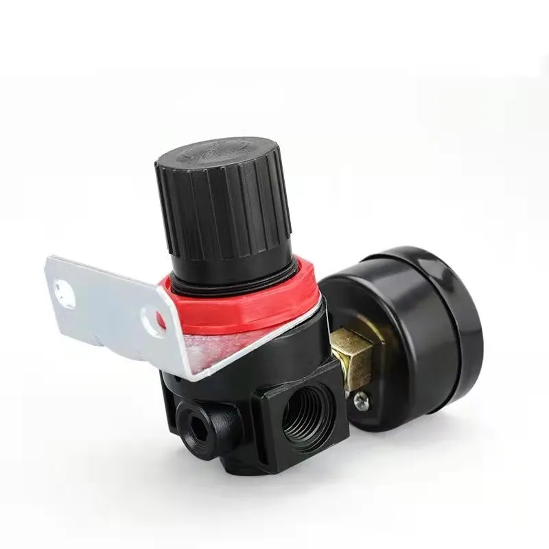 AR2000 G1/4 ''Mini Regulator ciśnienia pneumatycznego, zawór z manometrem 4MM-16MM