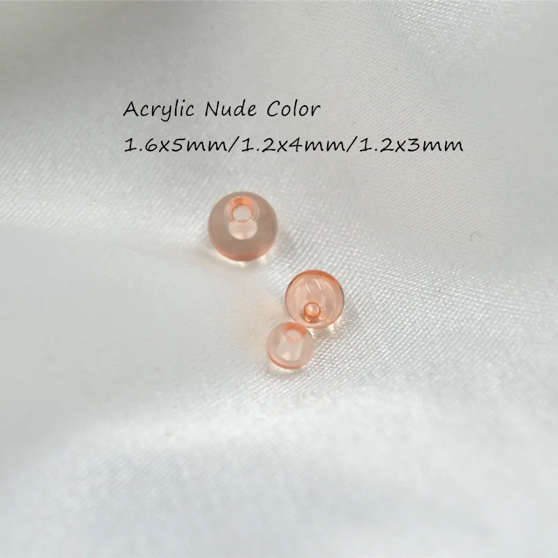 100pcs/lot Skin Nude Ball Replacement for Retainers Lip/Eyebrow/Navel/Tongue 16G 14G Body piercing jewelry New