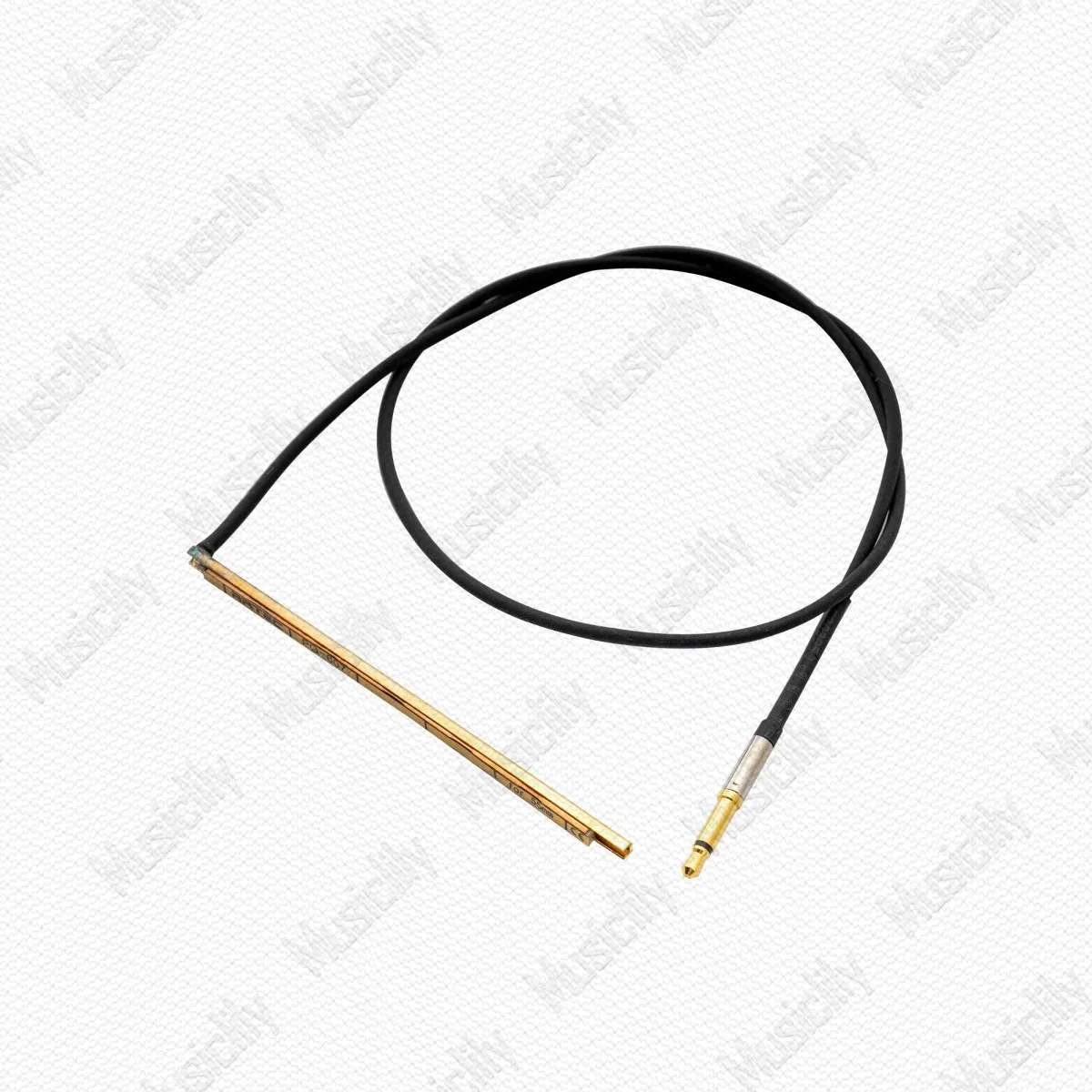 Ceramic Piezo Under Saddle Pickup Bar with 2.5mm Mono Jack Plug for 6 String & 12 String Acoustic Folk Guitar