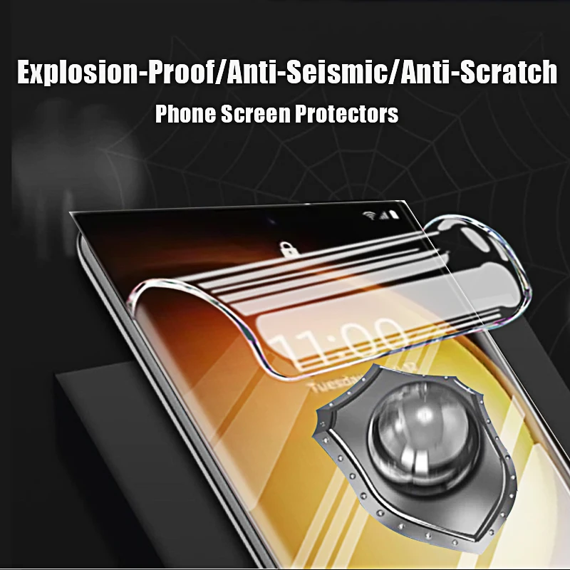 Filme de hidrogel para Samsung Galaxy S24 Ultra, S23 FE, protetor de tela, película protetora, não vidro em S22, S21, S20 Ultra Plus, 4-1pcs