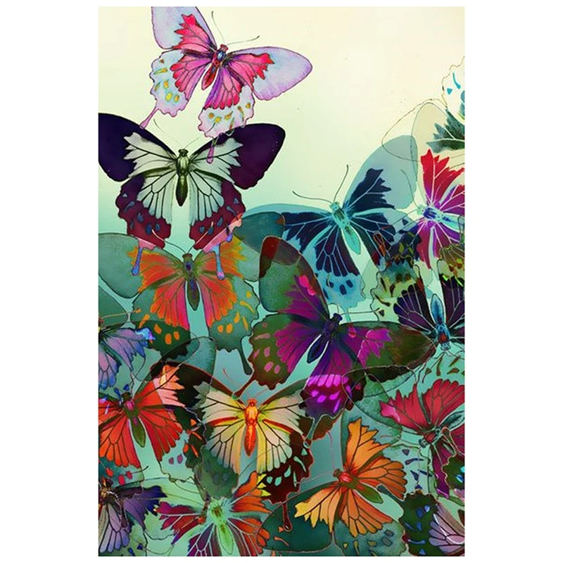 

DIY Diamond Painting "Butterflies" Paste Diamond Embroidery Round Resin Diamond Cross Stitch Home Wall Decor 30X40cm