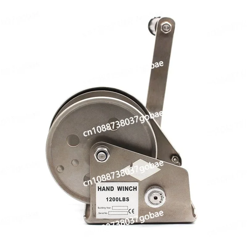 

Ручная лебедка из нержавеющей стали 304, 1200 фунтов, двусторонняя самоблокирующаяся ручная лебедка для сточных вод, небольшой антикоррозийный подъемный инструмент