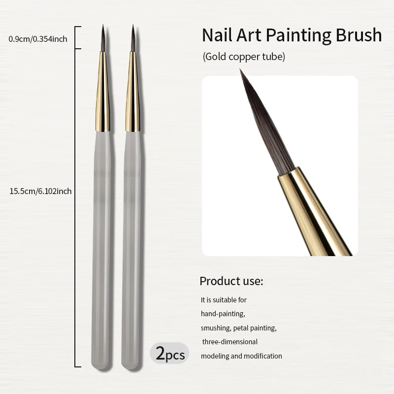 RSNAIL Nail Art Liner Pinsel Französisch Streifen Nagel Linie Malerei Stift 18mm Schlanke Lange Linie Zeichnung Pinsel UV Gel DIY maniküre Werkzeug