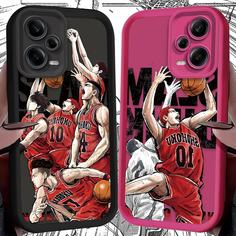 Anime Slam Dunk Soft Silicone Case for Xiaomi Redmi Note 13 12 11 Pro Plus 4G 5G 12S 11S 10S 10 9 9S Redmi 14C 13C 12C A3 12