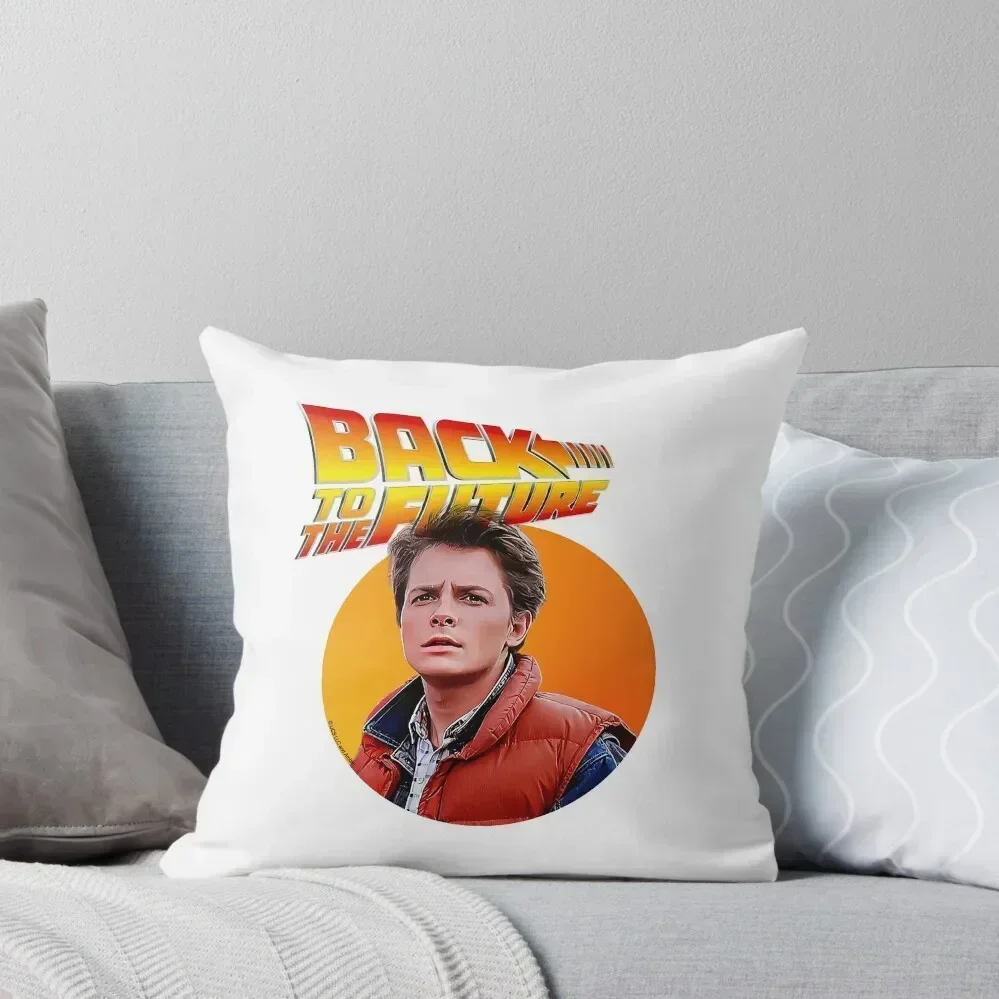 

Marty McFly - Back to the future Throw Pillow Sofa Decorative Covers Decorative Cover For Living Room pillow