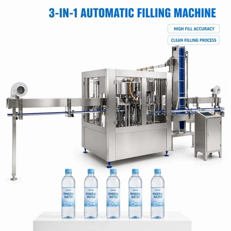 Customized automatic bottle filling machine cip cleaning function mineral water bottling line for drinking water mass production