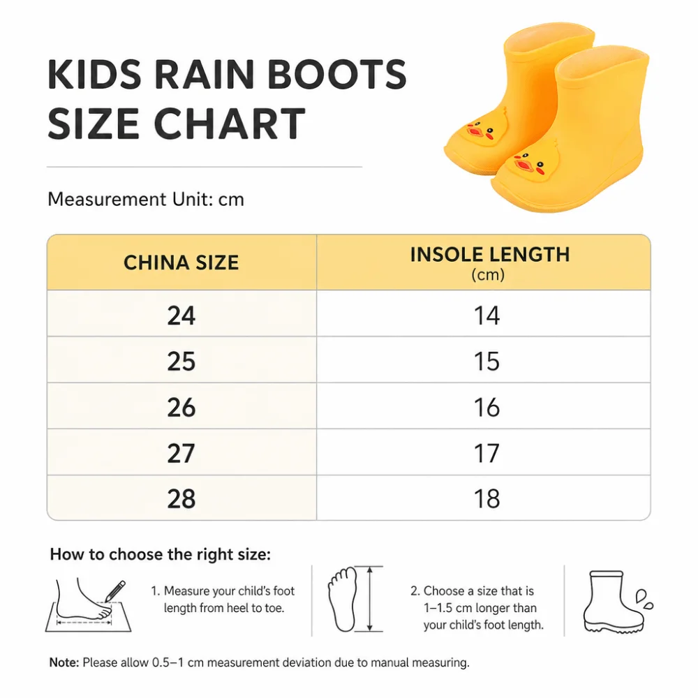 Non-slip Children's Short Rain Boots Waterproof Lightweight Outdoor Water Boots Durable Low-top Kids Rain Boots