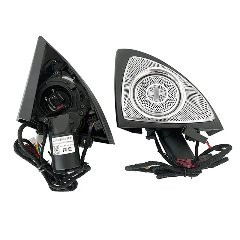 W213 3D 4D Tweeter Speaker 64 Colors Atmosphere Lighting 3D Rotating Tweeter Ambient Light For Mercedes 2016-2023 E-class W213