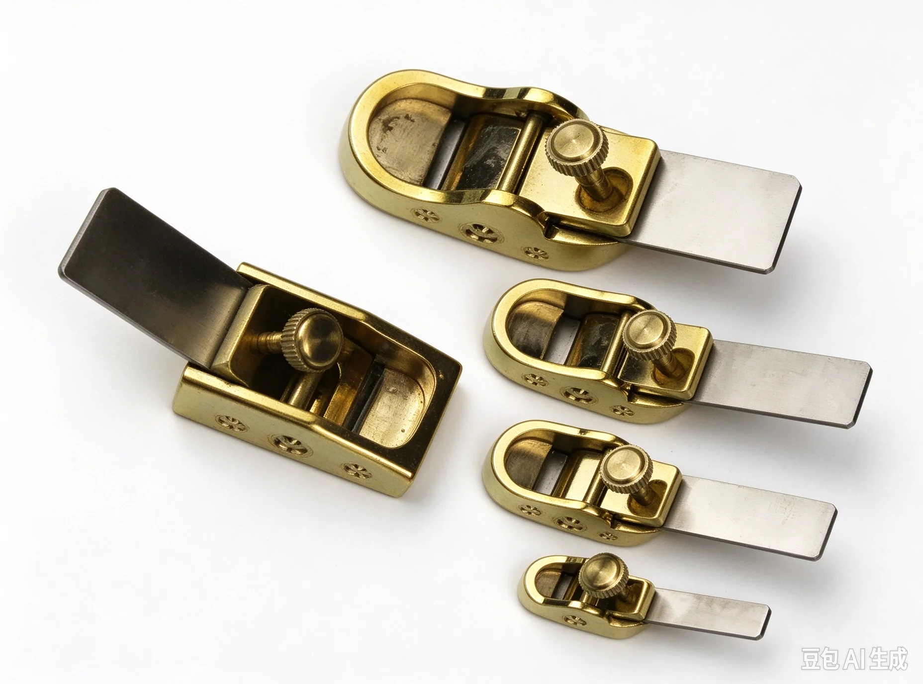 5 PCs New Style Thumb-sized Copper Plane Including 4 Convex Bottoms and 1 Flat Bottom