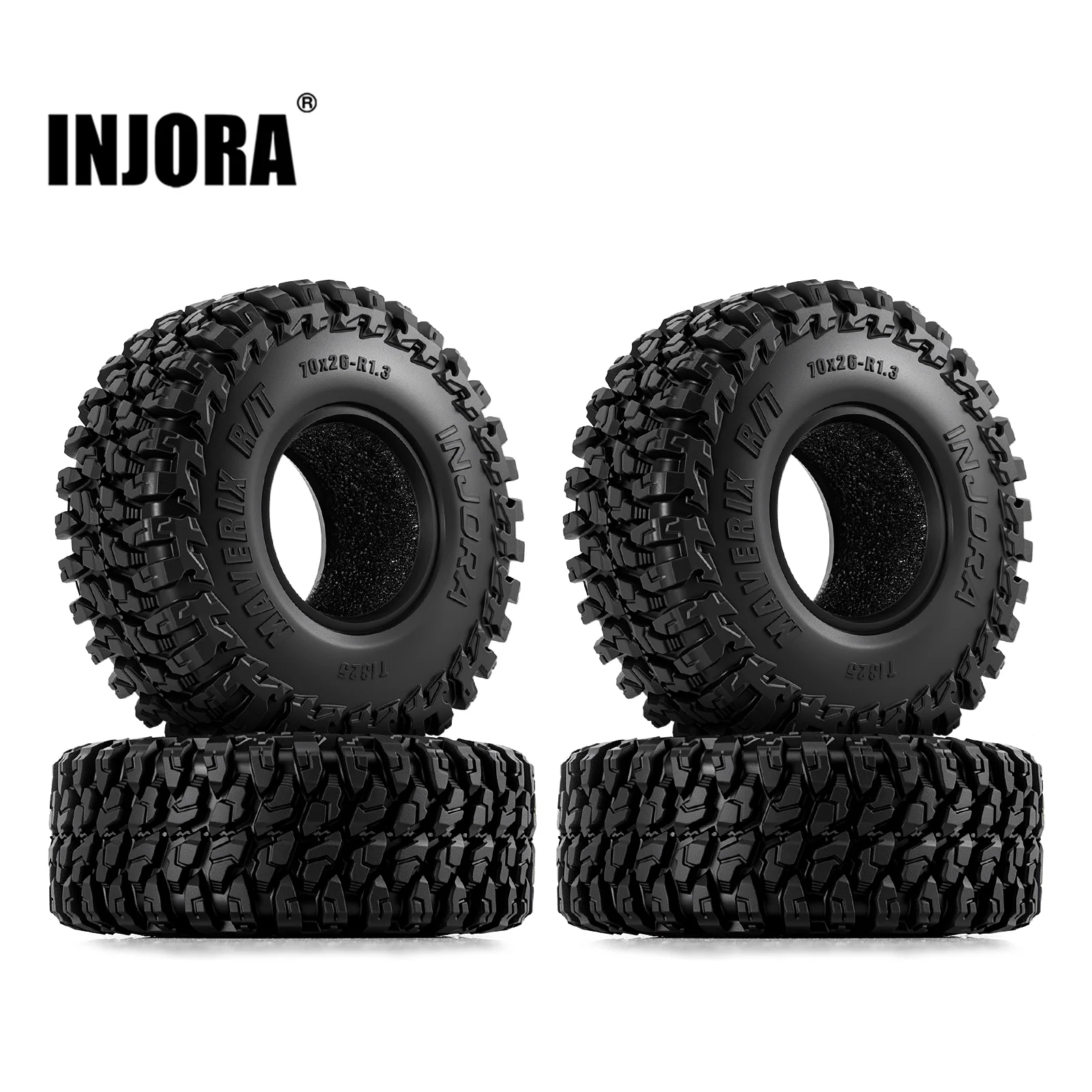 INJORA 1,3" 70*26mm MAVERIX R/T Reifen für 1/18 1/24 RC Crawler (T1325)
