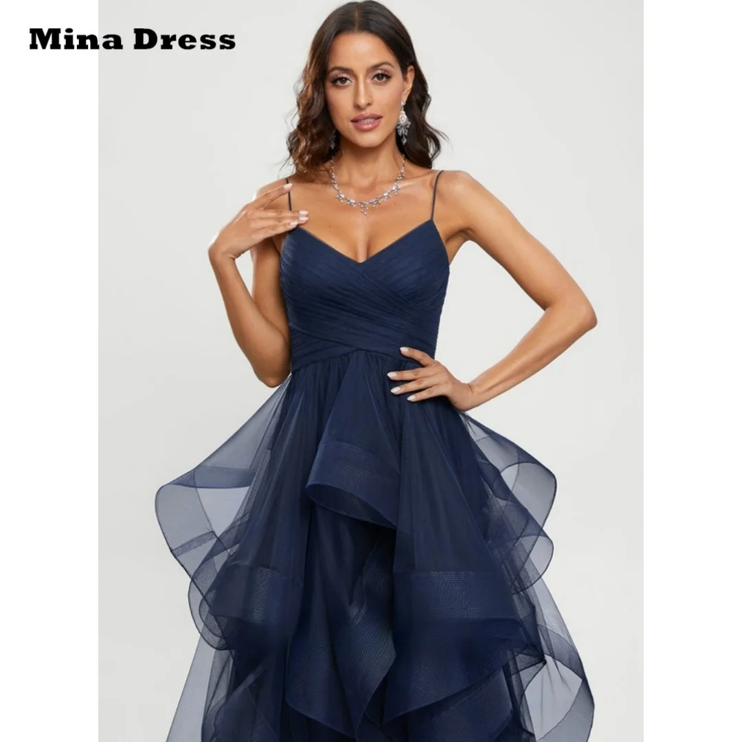 Mina Customized Backless Evening Dress Luxury Elegant Formal Women's Dresses for Special Occasions Slim Shoulder Straps Slit image 5