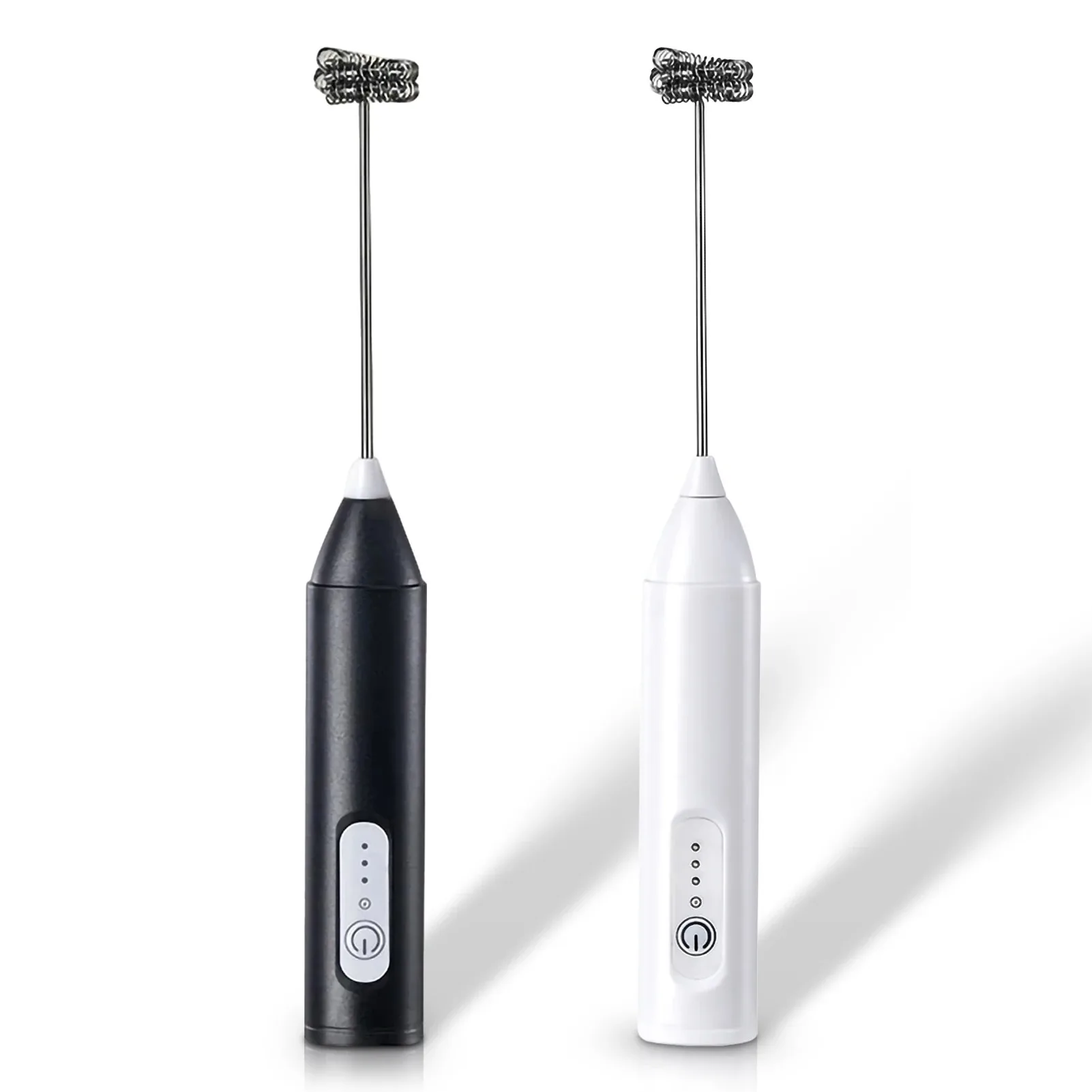 Electric Milk Frother Handheld USB Rechargeable 3 Speed Foam Maker for Coffee Latte Hot Chocolate Portable Mixer Whisk