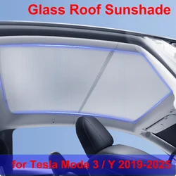New Model 3 Car Sunroof Sunshade for Tesla Model Y Juniper 2025 Roof Sun Shade Skylight Blind Shading Sun Visor M3H Accessories