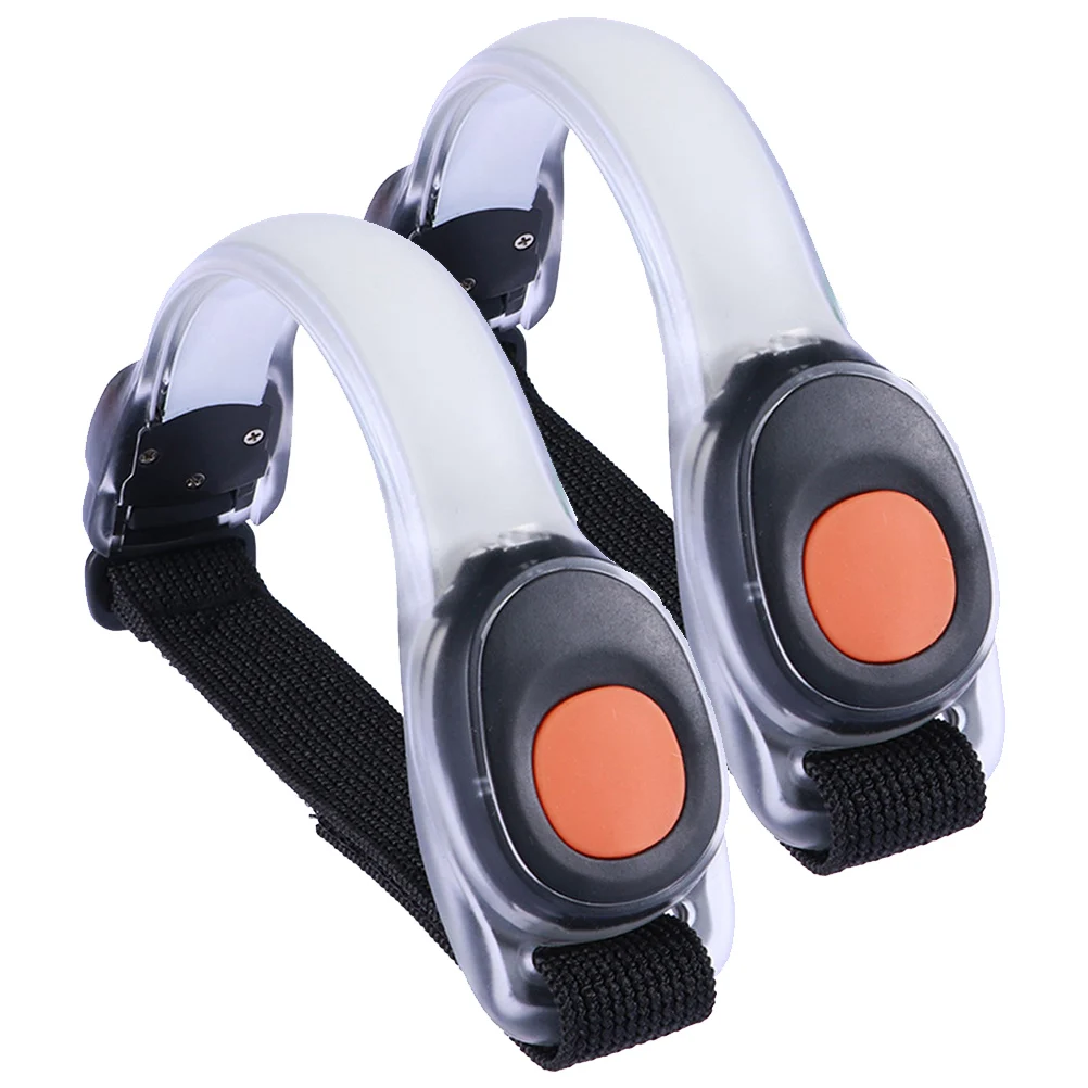 

2pcs Night Running Lamp Safety Fluorescent Bracelet Lamp Luminous Arm Belt for Runners Joggers Bikers Walkers (Green)