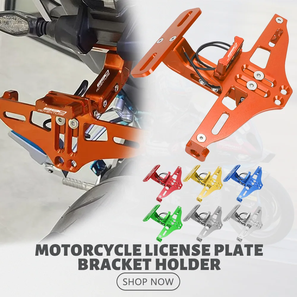 

Motorcycle Rear License Plate Number Holder and Turn Signal Lights For 890ADVENTURE 890 ADVENTURE R 890 ADV 2020-2022 2023 2024