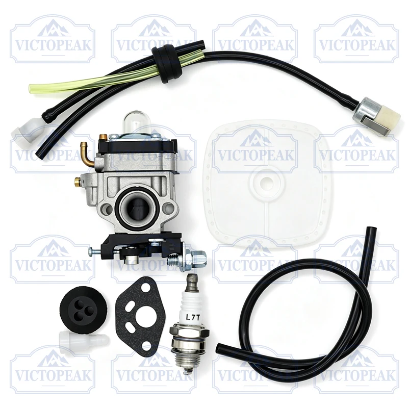 8PCS-Set Carburetor Spark Plug Kit 10mm For TU26 34F 36F 260 330 Brush Cutter Grass Trimmer Engine Replacement Parts Accessories