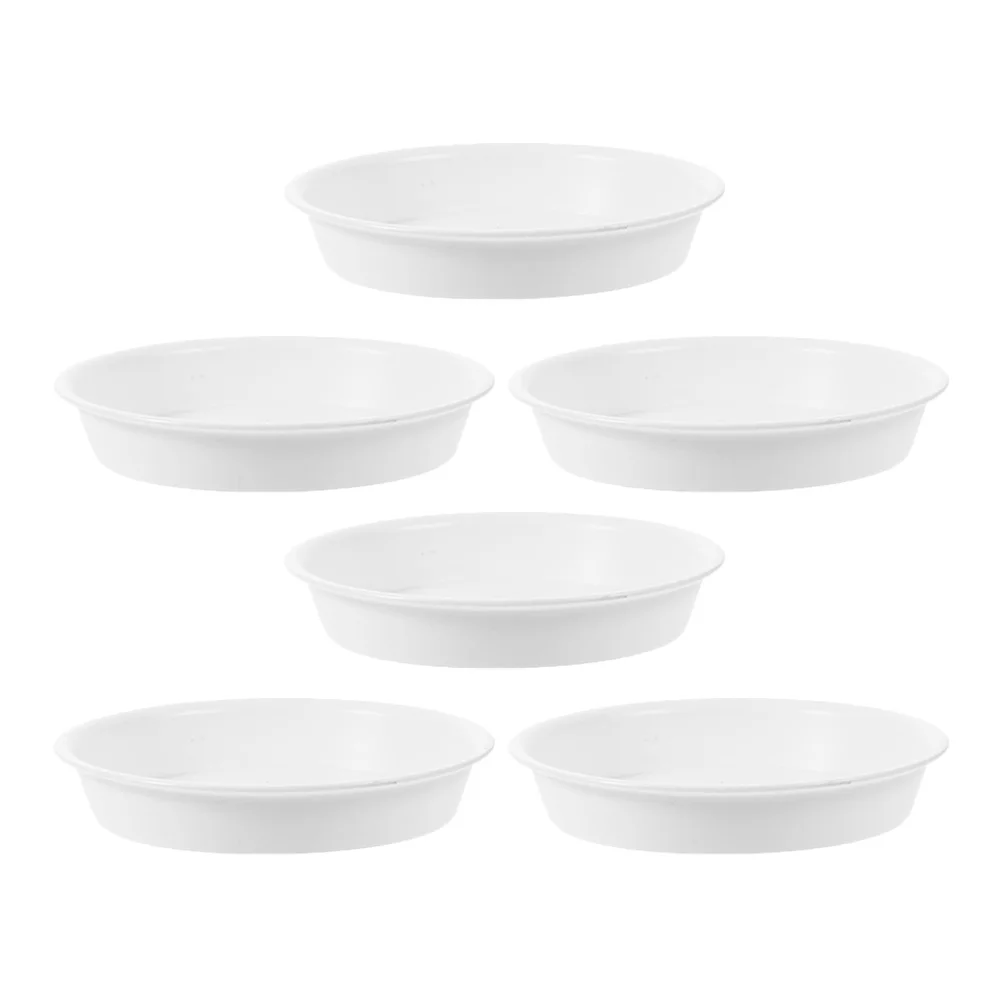 

6pcs Plastic Saucer Round Flower Pot Drainage Tray Plant Drainage Tray For Indoor Plants Garden Decor Water Catcher