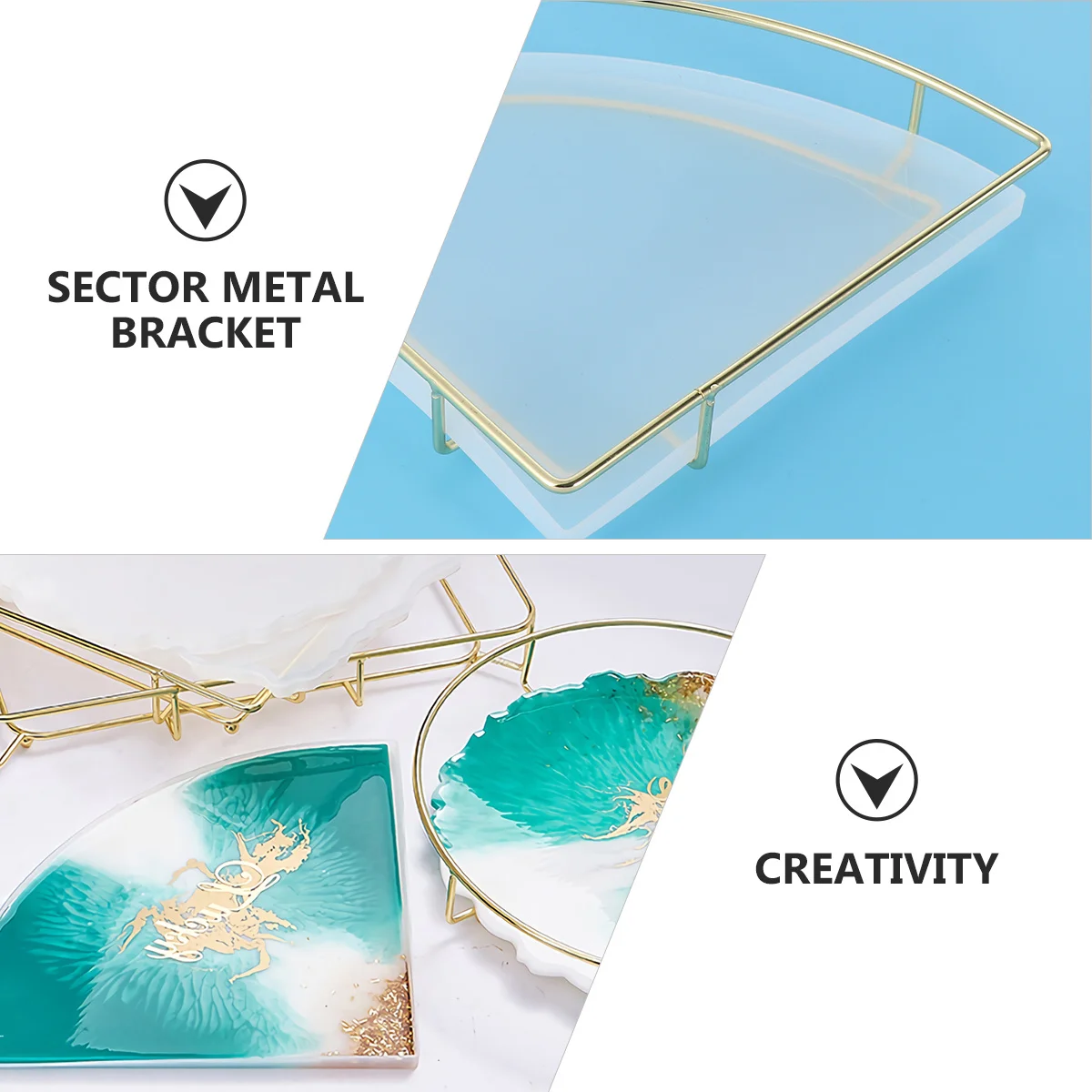 

1Set Exquisite DIY Shelf Mold Silicone Storage Rack Mold for Craft Decoration Cup Mat Sector Design High Flexibility Premium