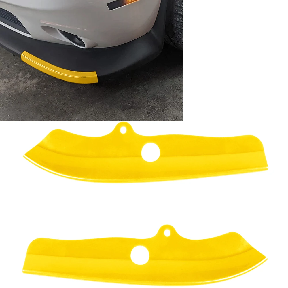 2pcs Car Front Bumper Lip Protector Covers for Dodge Challenger RT Scat Pack 2015 2016 2017 2018 2019 2020 2021-2023 68327082AA