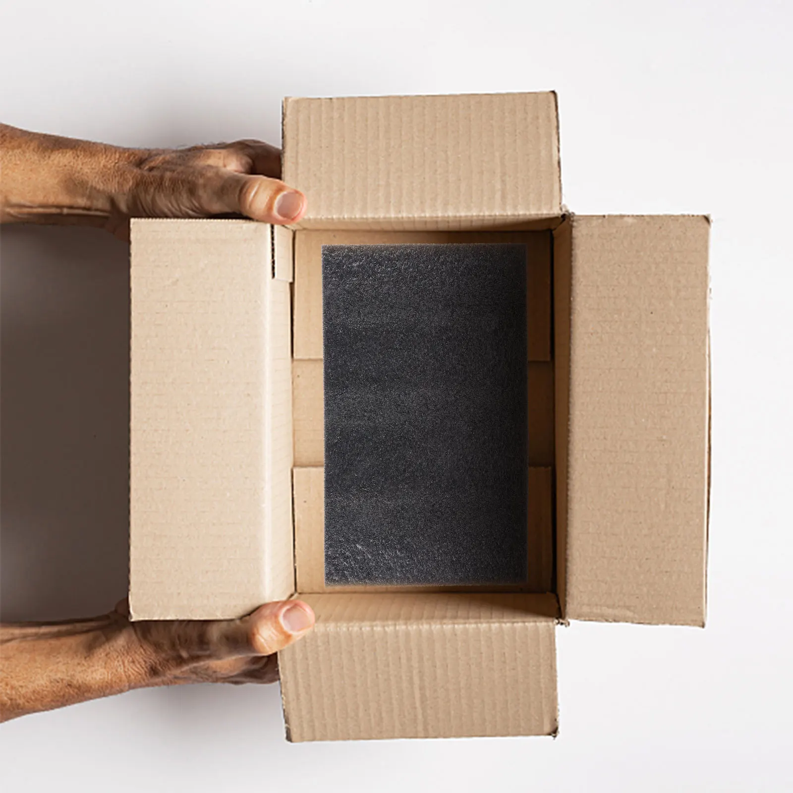 

4pcs Black Pearl Cotton Foam Padding 25x15x5cm Packing Liner Craft Supplies Reusable Multi-use Foam Boards Packing Accessories