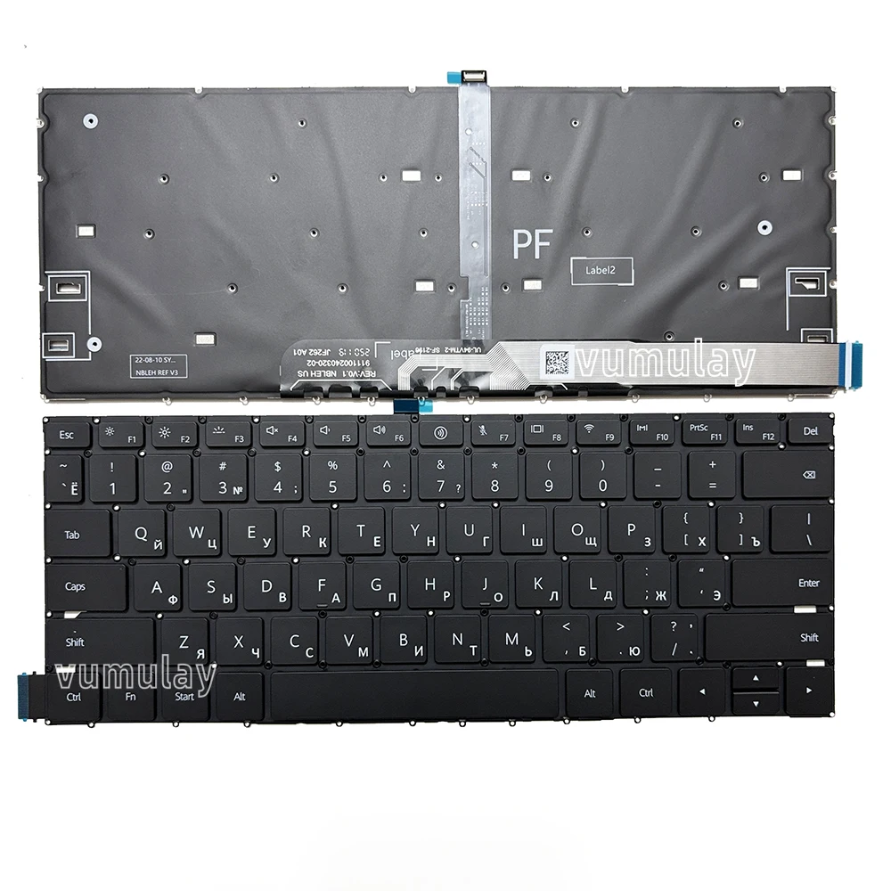 Русская/американская клавиатура с подсветкой для HUAWEI MateBook D14 2023 2024 D15 MDG-W7611 MDG-24 MDG-32 MDG-16 MDF-XX MDF-16 MDF-32 MDF-W