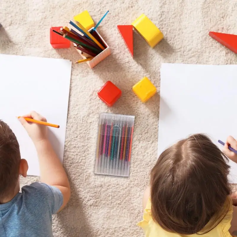 مجموعة أقلام جل لامعة ، أقلام جل فنية مع تألق ، حبر ناعم متعدد الألوان ، لوازم فنية للعبث