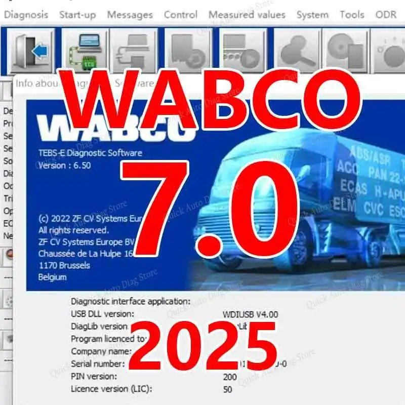 НОВИНКА 2023 ГОДА ДЛЯ Wabco TEBS-E 7,0 ДИАГНОСТЬ БОЛЬШОГО ЗАПАСНОГО МНОГОЛИЗАЦИОННОГО ТОКА + PIN-код + сильно авторизованный ключген + видеодомофон