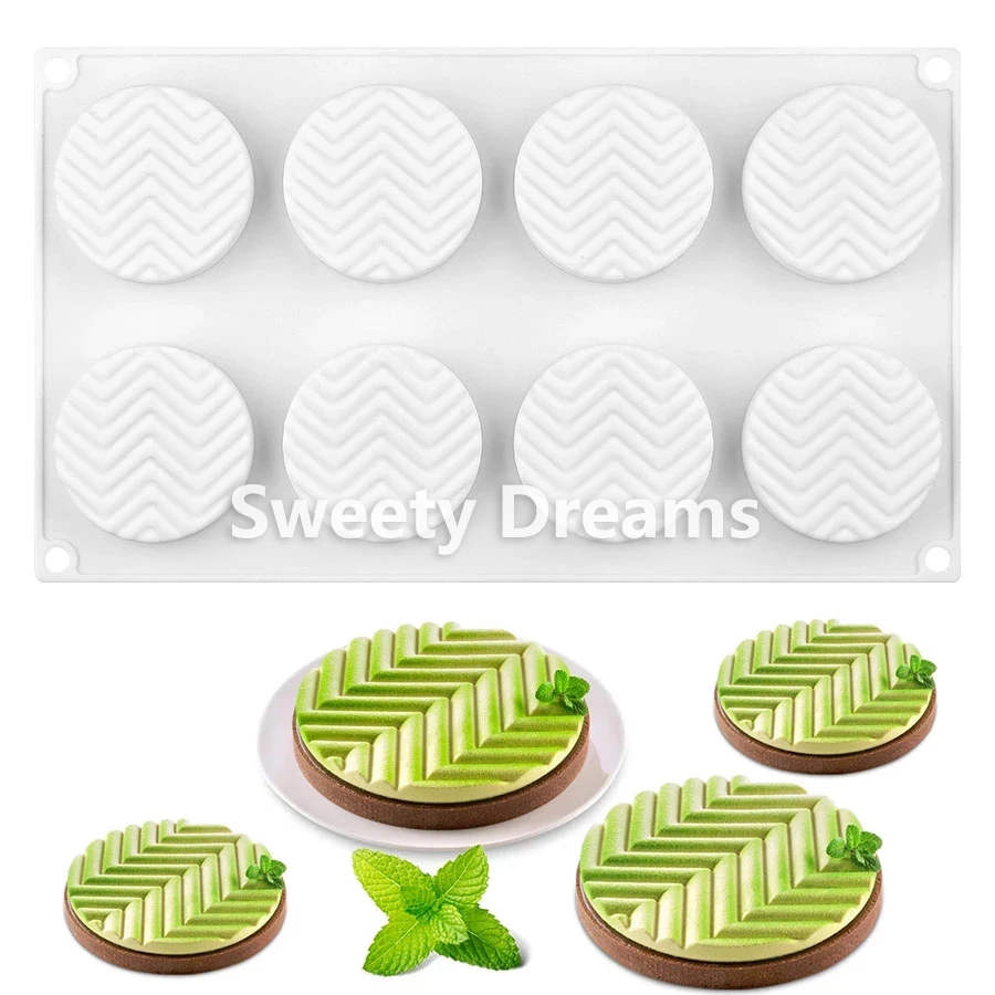 

8 Holes Round cake Silicone Molds For Baking Dessert Mousse Chocolate Mould Cooking Pastry Cake Decorating Tools Bakeware