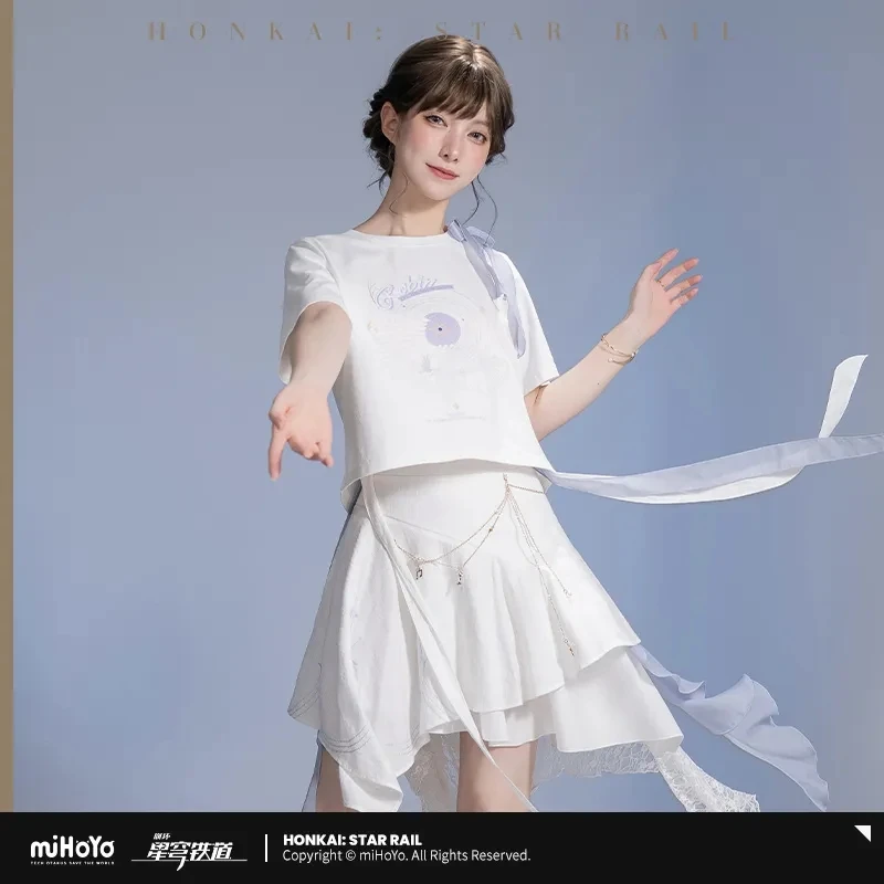 miHoYo Game Robin Skirt Official Honkai Star Rail Robin Theme Series Skirt Anime Costume Fashion Short Skirt Cosplay Xmas Gifts
