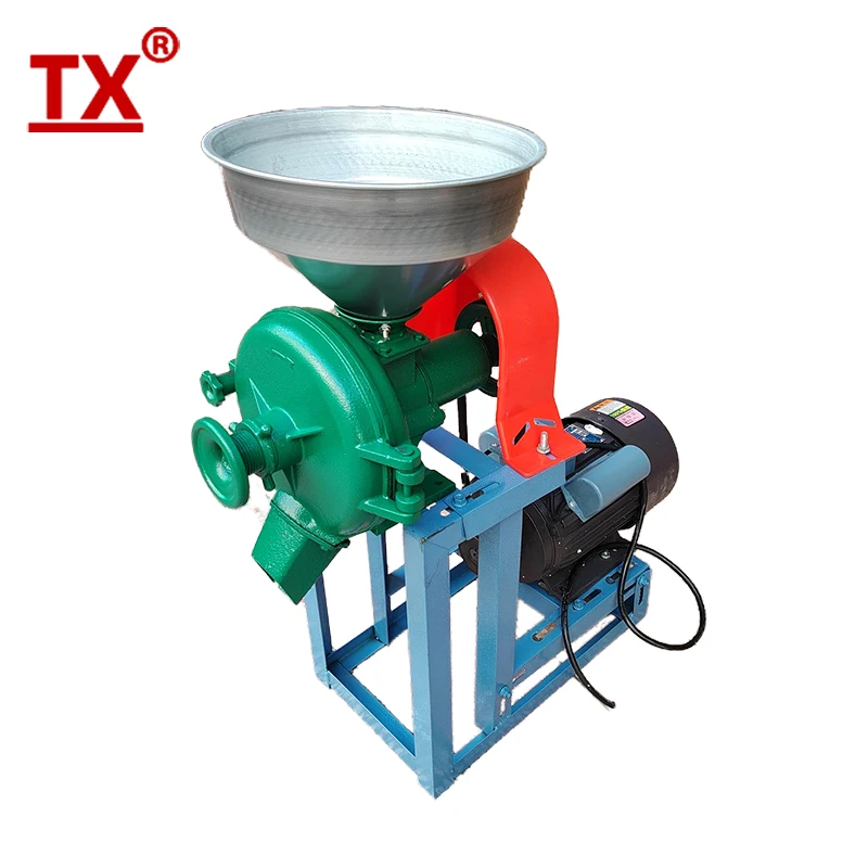 TX Home Use Maize Flout Mill Grinder Wet & Dry Smooth Powder Grinder Corn Milling Machine Grain Flour Mill with