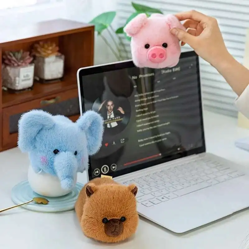 

Pretty Mini Desktop Pets Series Kapibala Elephant Pig Plush Toys Delicate Lovely Handmade Baby Animals Doll Perfect Gift To Kids