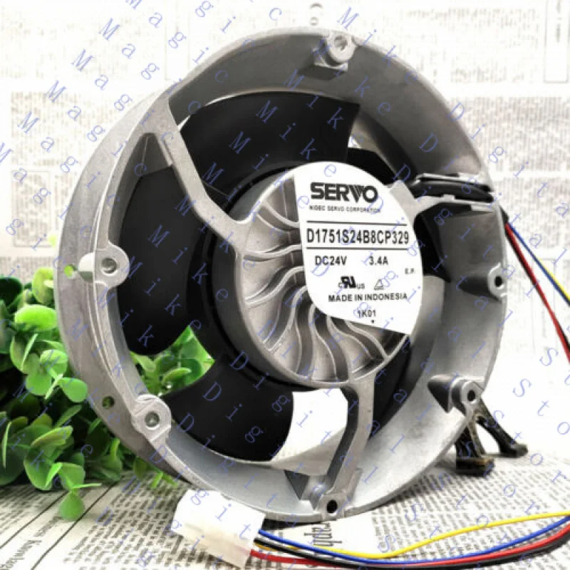 UU Inverter Cooling Fan D1751S24B8CP329 24V 3.4A 172 * 51MM
