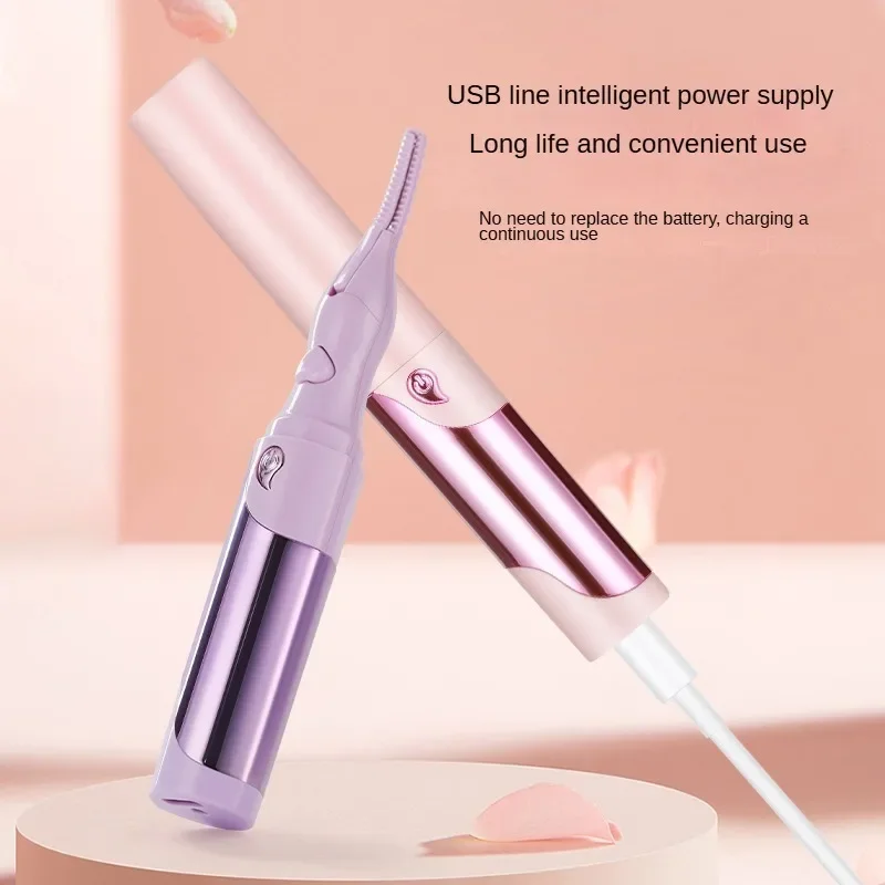 

USB Electric Eyelash Curler Intelligent Temperature Control Heated Eyelashes Charging Naturally Lasting Curled Lash Makeup Tools