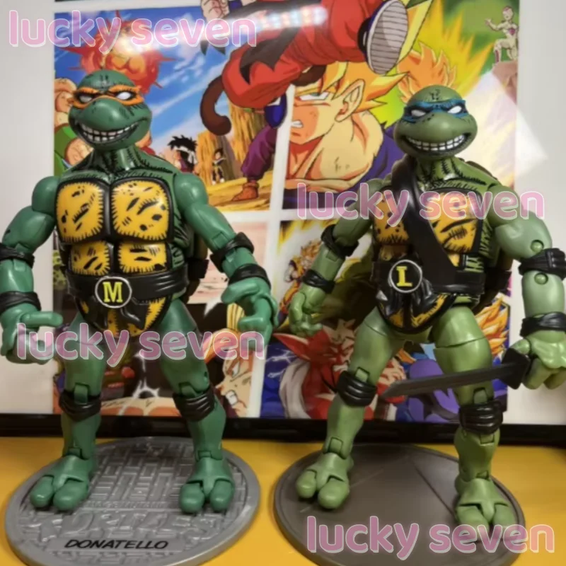 En Stock compañeros de juego clásicos Tortugas Ninja Tmnt 1988 Leonardo Raphael Donatello figura de acción película Anime juguete adornos de regalo