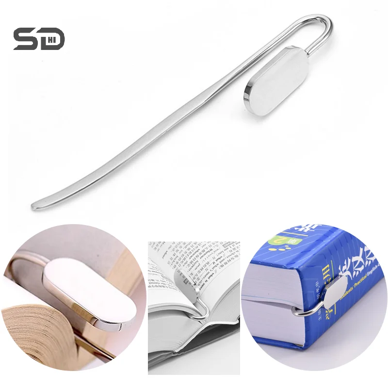 Creactive Swan Neck Oval Metal Book Marker Hanger Clip Reading Page Holder Zinc Alloy Bookmark Stationery Office Supply Gift