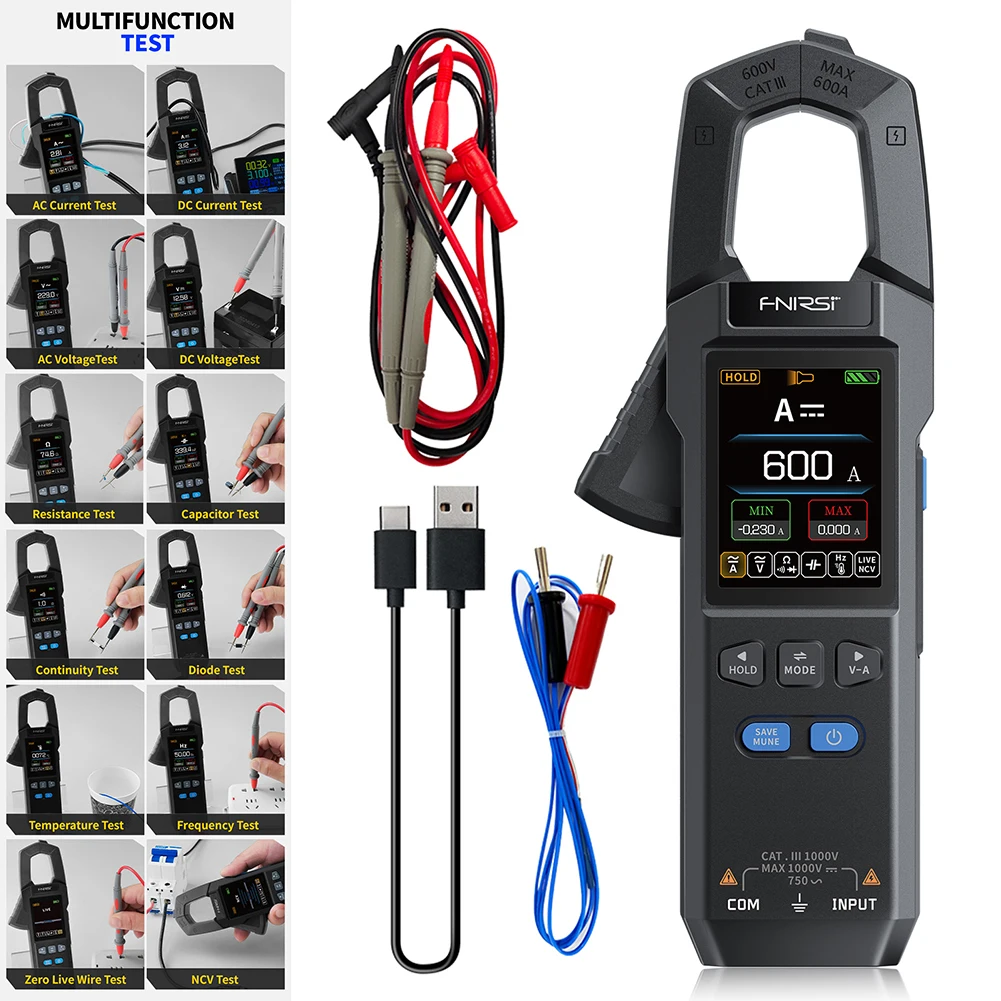 Digital Clamp Multimeters Anti-Burn High-precision Maintenance Detector Insulating Professional Maintenance Detector